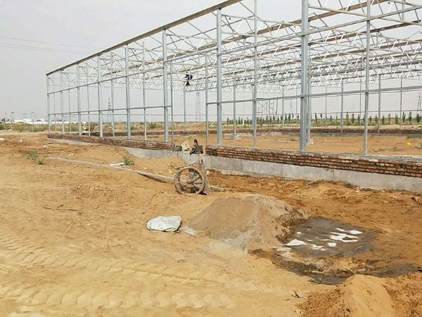 烏海沙漠2000平玻璃溫室